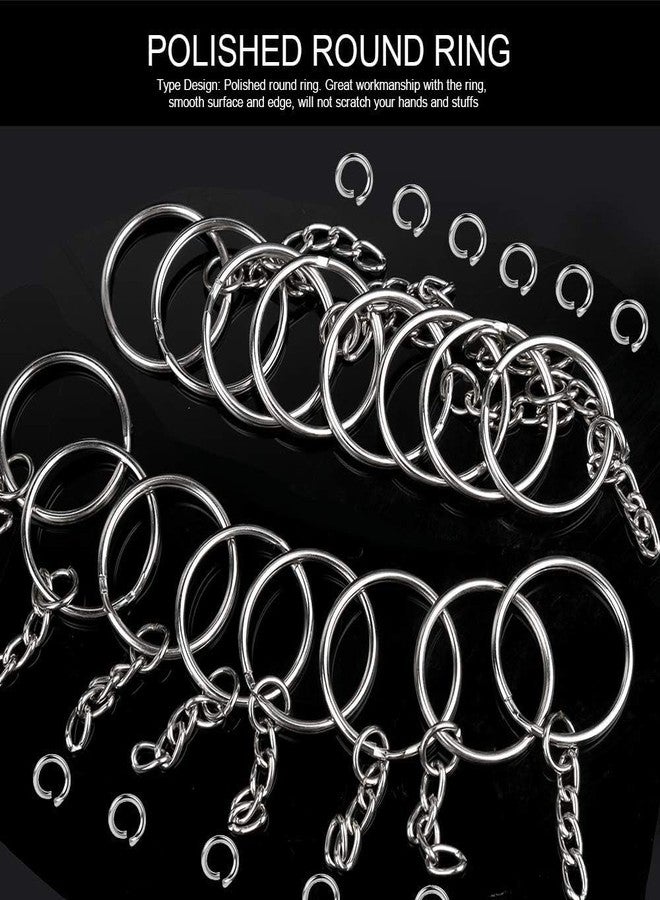 Decorcrafts 25mm Open Jump Ring Connector Key Case (Silver) Used for Organize Your Keys, Purse Making Paracord Keychains and Also Used for DIY Crafts (20) - Image 3